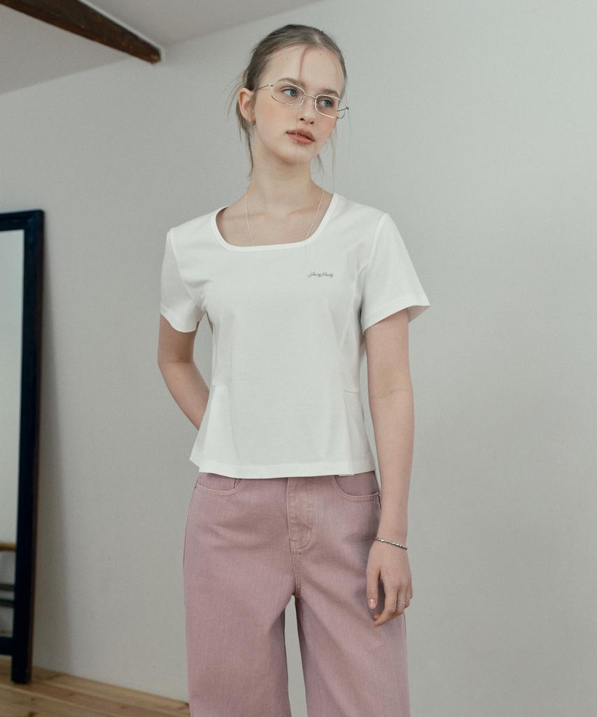 JUCYJUDY Square Neck Flare T-Shirt Jzts320C