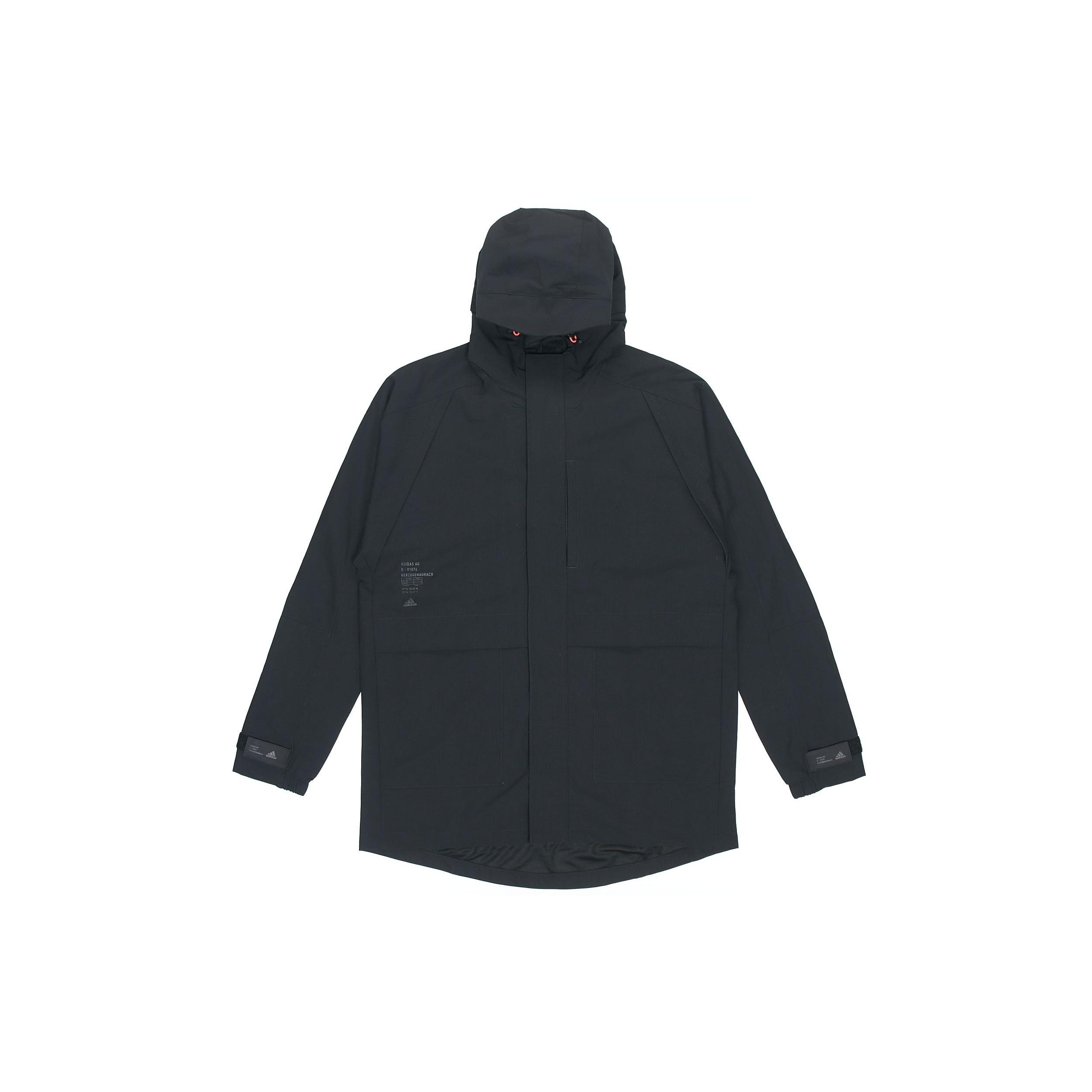 adidas TH Parkar Casual Sports Hooded Jacket Black Men s GF4018 S