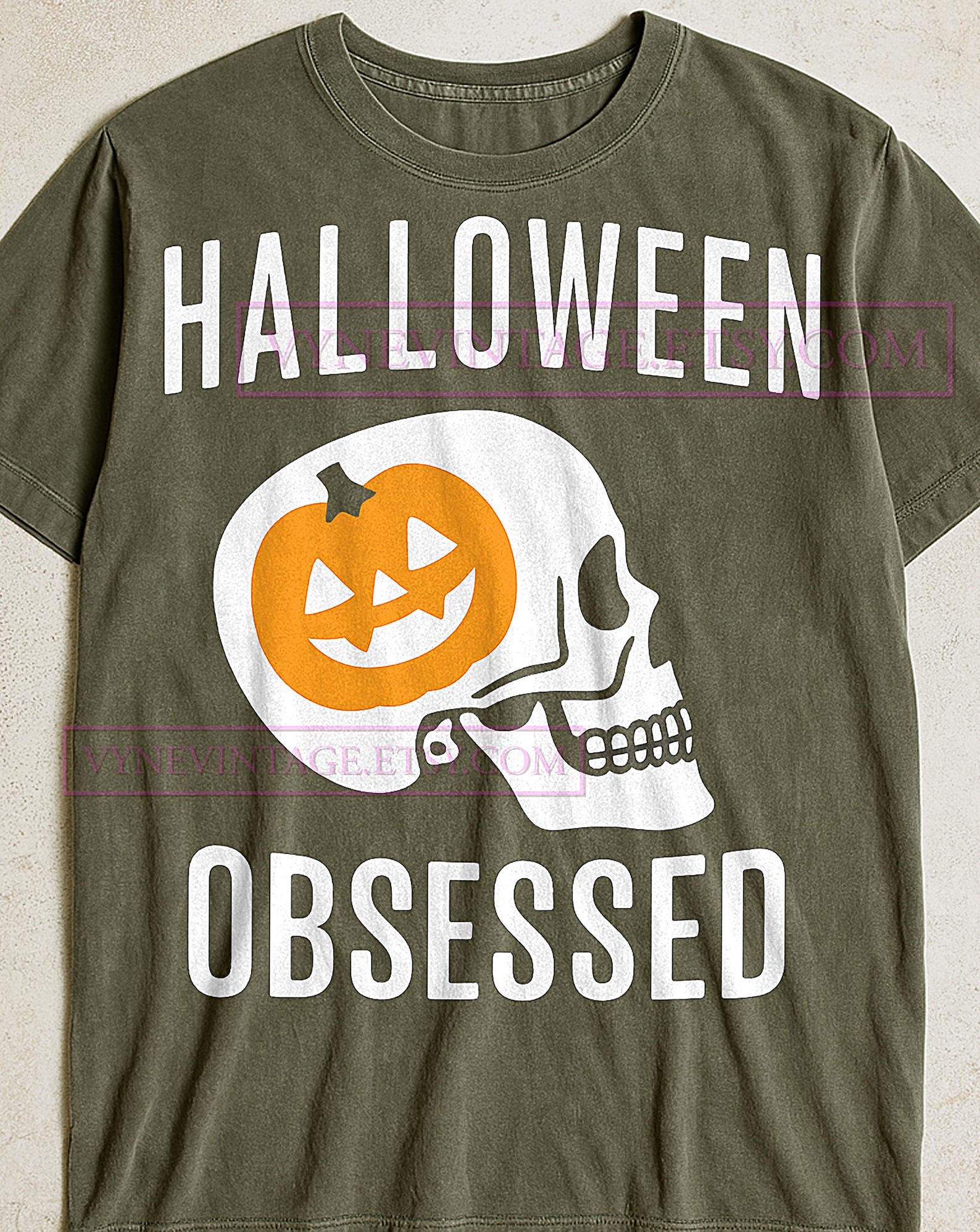 Halloween Obsessed T-Shirt, Spooky Season Graphic Tee, Funny Halloween Shirt, Fall Lover Gift, Halloween Fanatic Tee M
