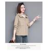 Women's Petite Hooded Trench Coat - Casual & Stylish for Spring & Autumn