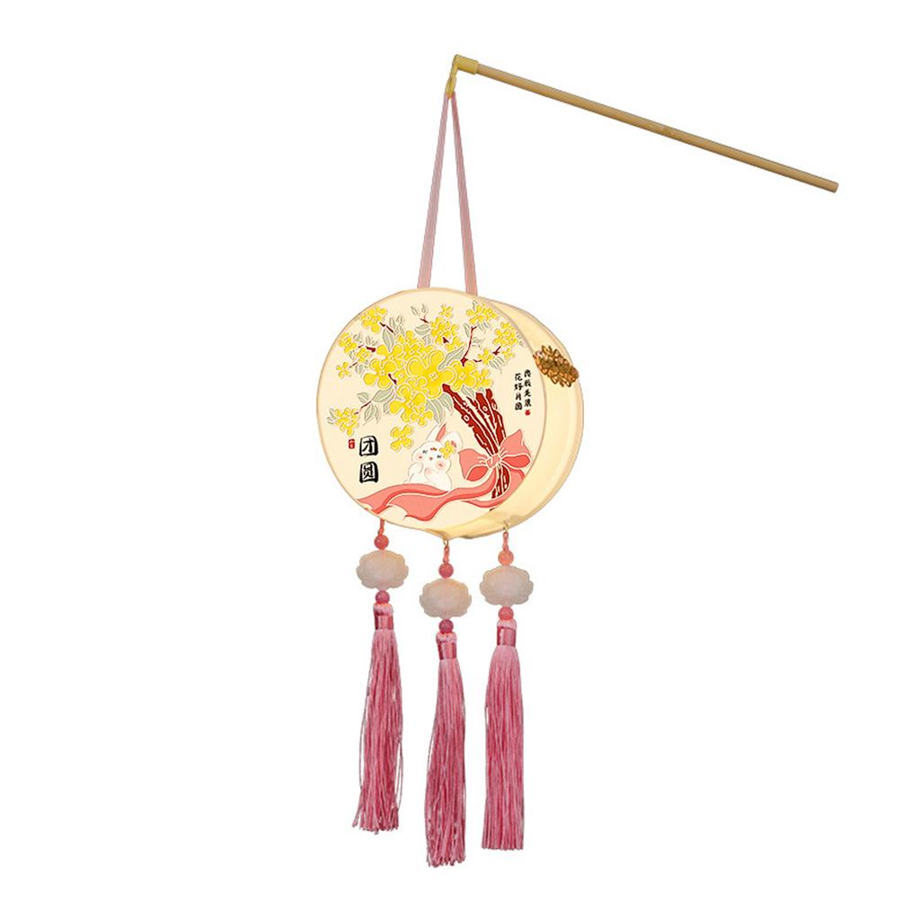 Handheld Lanterns for Traditional Chinese Celebration Waterproof Moon Festival Light with Soft Lighting Home Decoration