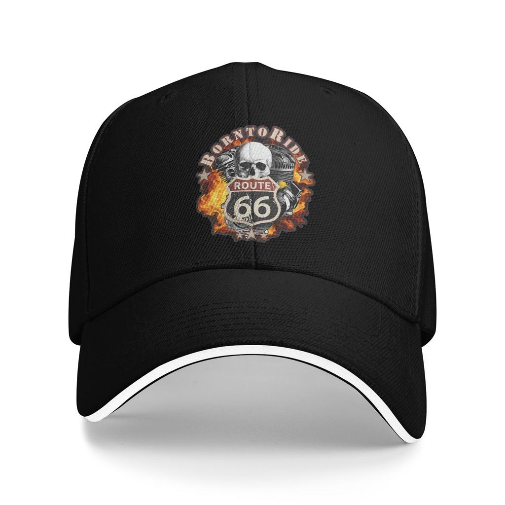 Personalized Americas Highway Route 66 Baseball Cap Hip Hop WoUnisex Unisexs Adjustable  Dad Hat Summer Snapback Caps