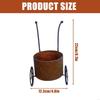 Antique Iron Wheelbarrow Flower Pot Container Planter Holder For Lawn Balcony Home Garden Decoration Indoor Outdoor Use Y5GB