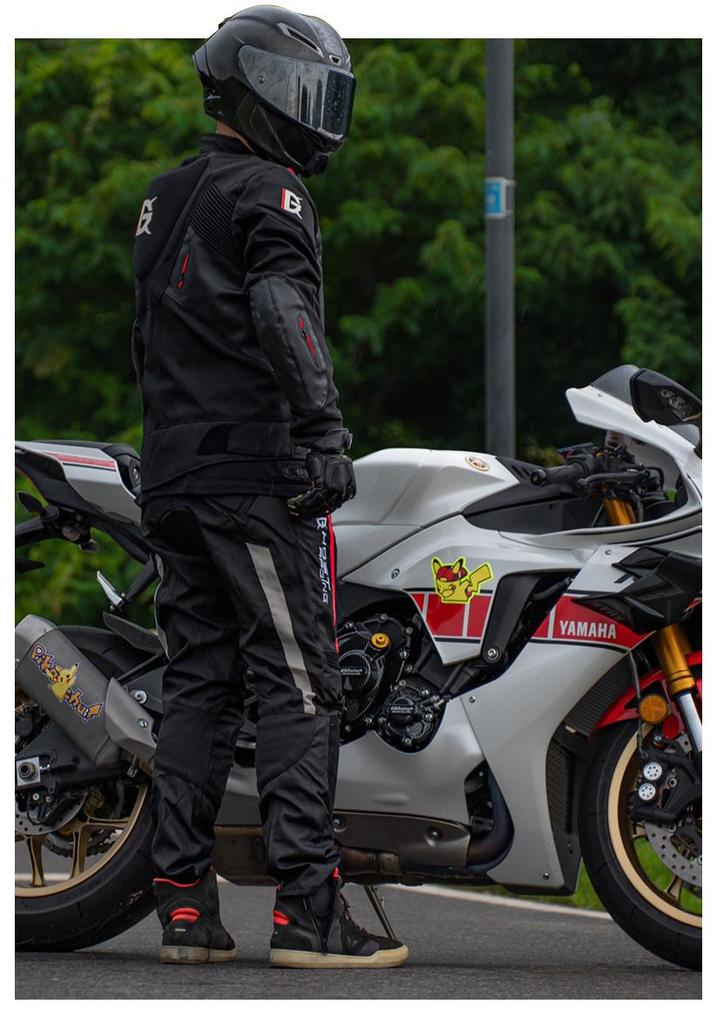 Traje de Motociclismo de Carrera Camelback para Todas las Estaciones con Tracción Anticaída y Pantalones de Montar Resistentes al Desgaste