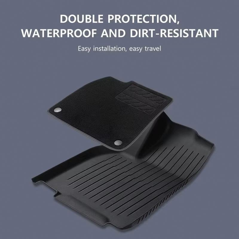 For Tesla New Model Y Juniper 2026+ TPE Floor Mats Waterproof Luggage Mat Wear-resistant Foot Pads ModelY Trunk Mats Accessories