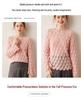 Fairy Style Cashmere Knit Sweater: Women's Gentle Feather Design, Hollow Inner Layer, Solid Color Outerwear