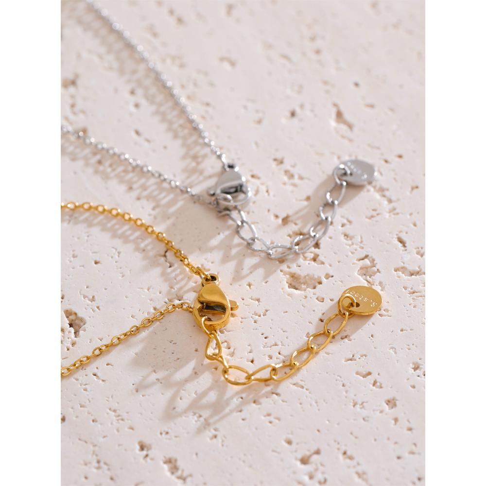 Yhpup Exquisite Zirconia Fashion Hand Chain Jewelry for Women Spring Summer Stainless Steel Waterproof Trendy Unique Bracelet