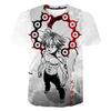 Seven Deadly Sins Cartoon Anime Game Print Summer T Shirt Fashion Kids Casual Boys Girls Round Neck Parent Child Clothing Top