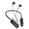 LED Display Neckband Headphones HiFi Stereo Sports Headset HD Screen Bluetooth Headset  Sports