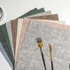 4pcs PU Leather Placemat Rectangular Dish Mat Kitchen Supplies Coasters  Dinning