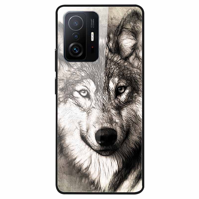 Tempered Glass Case For Xiaomi 11T Cover 6.67 Cool Bumper Hard glass Case For Xiaomi 11T Pro Case Mi 11T Pro Mi11T Capa Shells