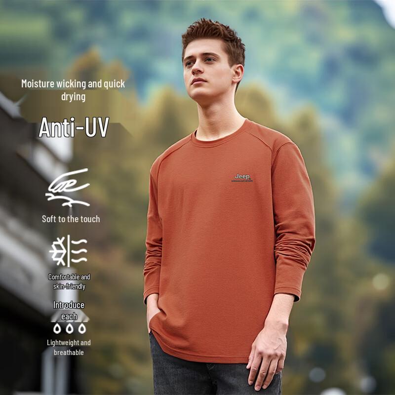 JEEP Men s American Style Quick-Dry Long Sleeve T-Shirt 3XL