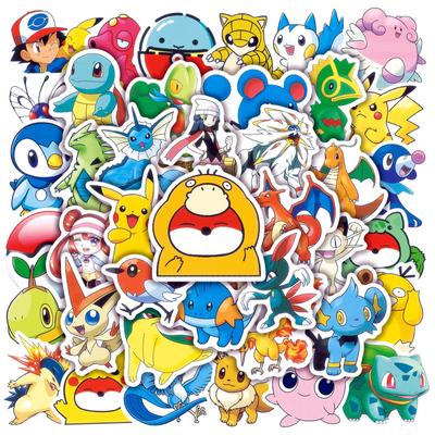 50 vnt Anime lipdukai Neperšlampami lipdukai vandens buteliui nešiojamojo kompiuterio šalmo dviračio bagažo anime lipdukai