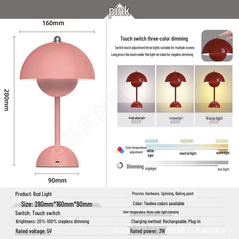 High-End LED Flower Bud Table Lamp for Bedroom & Living Room - Ideal for Wedding Gifts & Ambiance