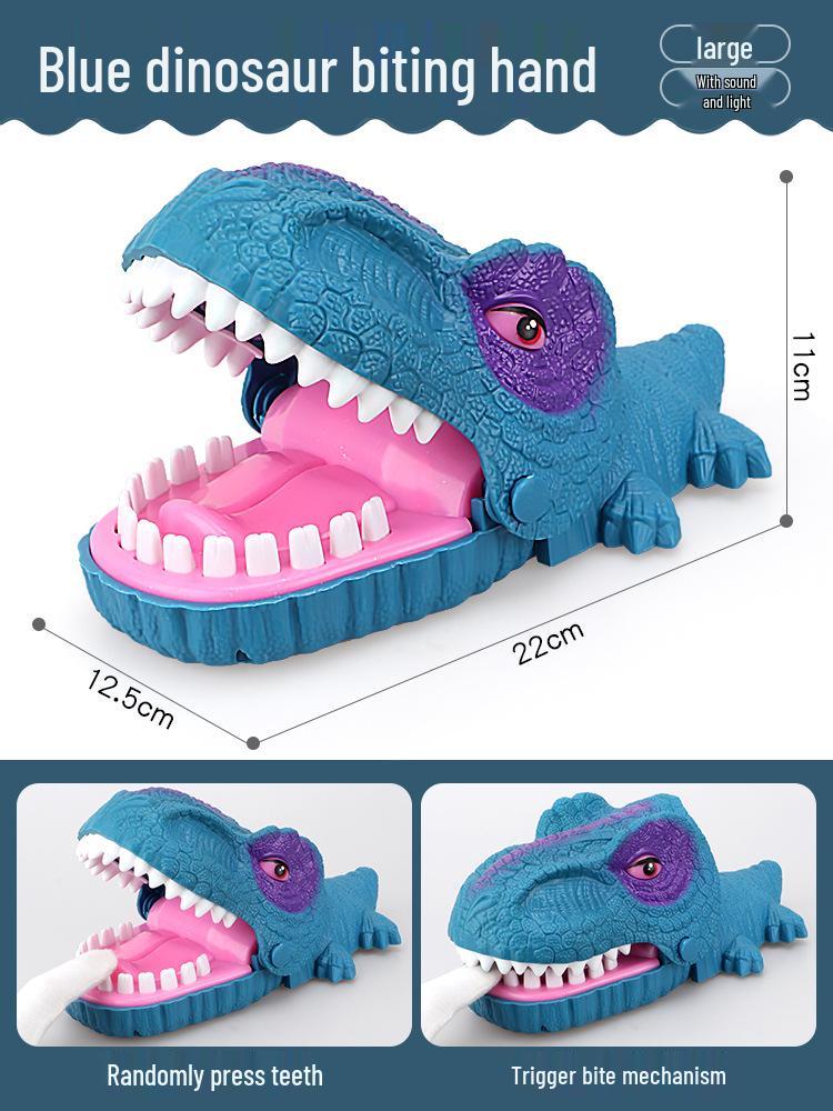 Dinosaurier Krokodil Handbeißspielzeug: Großes lustiges Streichspiel für Kinder