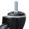 Noiseless Movement Furniture Casters 50kg Load Capacity Resistant Quiet Slide Casters PU Wheel for Commercial Use