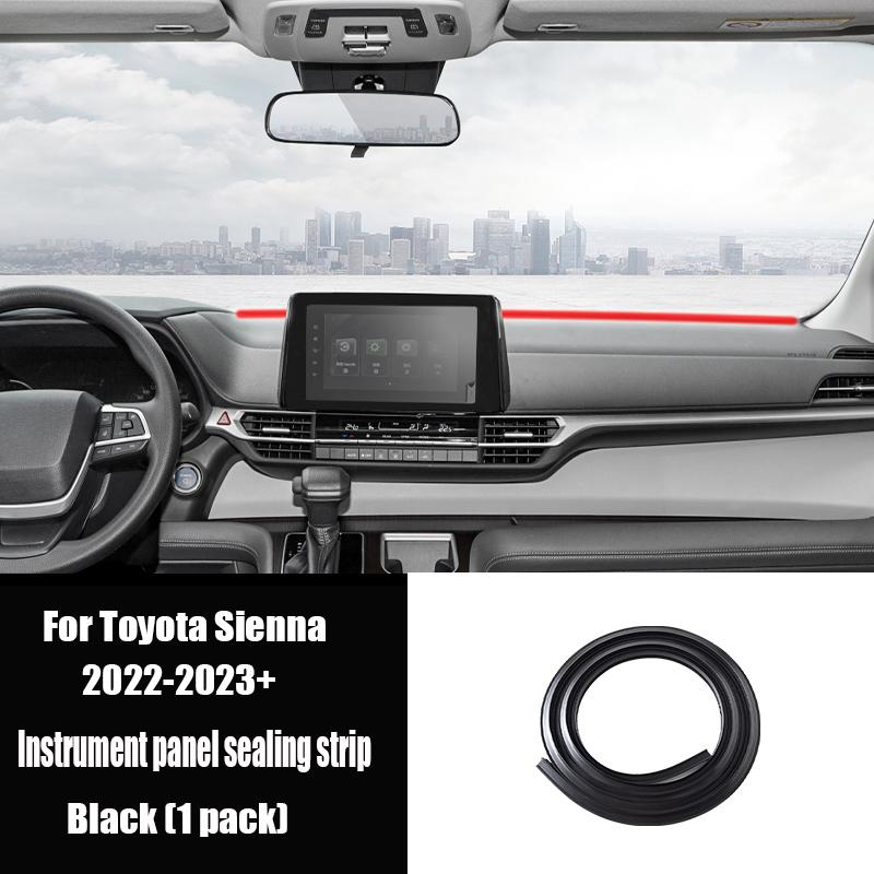 Car center console dashboard sealing strip noise reduction and sound ulation For Toyota Sienna XL40 2024 2025 8 01