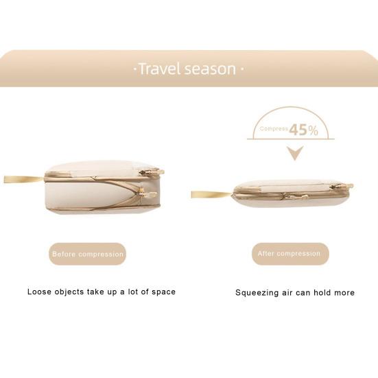 Bolsa de almacenamiento de 3 uds/4 Uds., conjunto de bolsas de embalaje de viaje, organizador de ropa de equipaje con doble cremallera para viajes de negocios y vacaciones