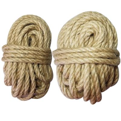 Dickeres 100 % natürliches Juteseil, 10 m/Rolle, Makramee-Kordeln für Dekoration, DIY