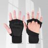 Anti Slip Horizontal Bar Equipment Training Pull-up Anti-cocooning Sports Gym Fitness Half Finger Gloves with Wrist Guards
