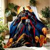 Batman Pattern Blanket for Home Decoration, Bed, Sofa, Car Travel, Camping, Suitable for All Seasons, Birthday Christmas Gift