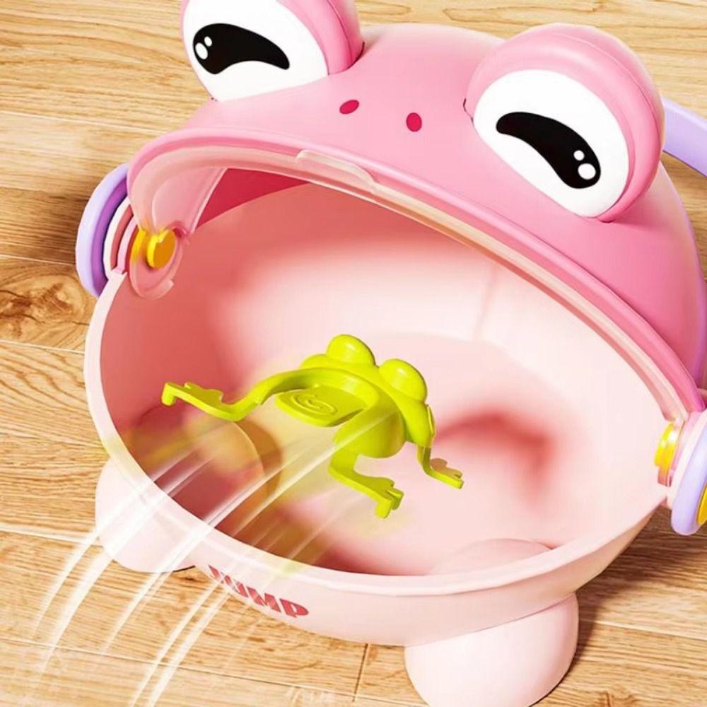 With Storage Bucket Bouncing Toad Game Assorted Colors Kid Finger-press Toy Education Toy