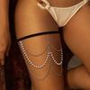 New retro leg chain exaggerated sexy beach lace pearl multi-layer thigh chain direct sales
