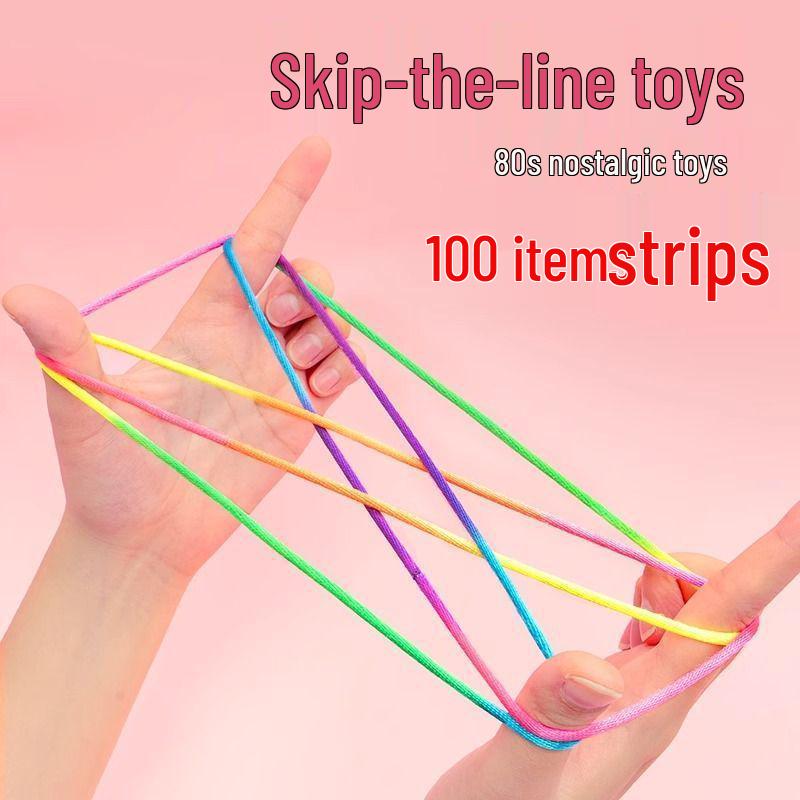 Rainbow Cat's Cradle String Toy for Elementary Students