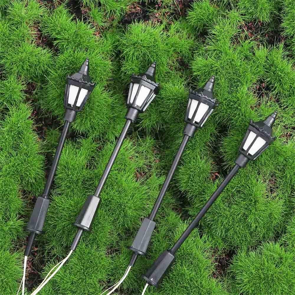 Party DIY Ornaments Christmas New Year Landscape Lights Outdoor Decorative Garden Street Lamp 1:100 Scale Lights Model