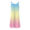 Women's Fashion Summer Beach Casual Print Sleeveless Cute Sling Dress