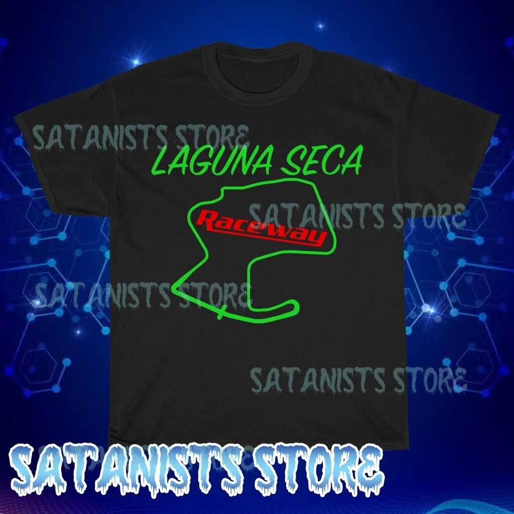 

New Raceway Laguna Seca Circuit Men s Black T-shirt Funny Size S to 5XL S