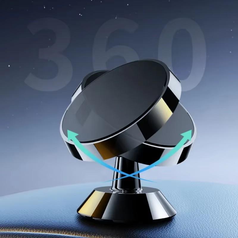 Suporte Magnético para Celular de Carro Painel Suporte para Celular Rotação 360 Graus Montagem Magnética Suporte Universal para Celular Suporte para GPS