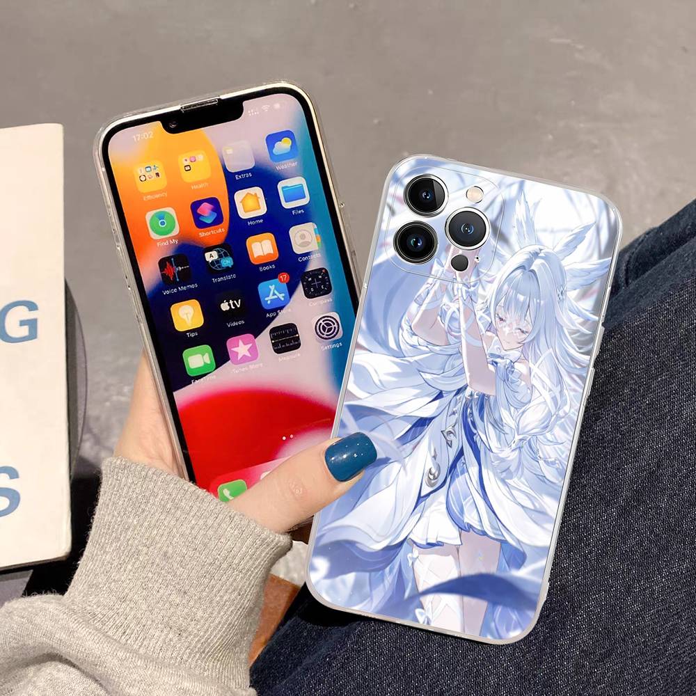 

Genshin Impact Columbina For IPhone 17 16 15 14 13 12 11 Pro Max Plus Transparent Soft TPU Phone Cover iPhone 12 pro