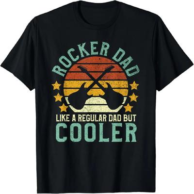 Rocker Dad Funny Rock and Roll Lover Guitarist Father T-Shirt