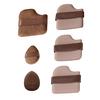 6Pcs/Set Powder Puff with Strap Reusable Soft Multi-purpose Foundations Cream Blush Application Loose Setting Powder Puff Women Makeup Puff Tools