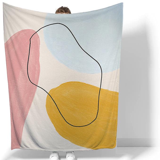 Flanell-Überwurfdecke im nordischen Ins-Stil, weich, leicht, warm, für Wohnzimmer, Schlafzimmer, Bett, Sofa, Couch, Kinder und Erwachsene, Geschenke