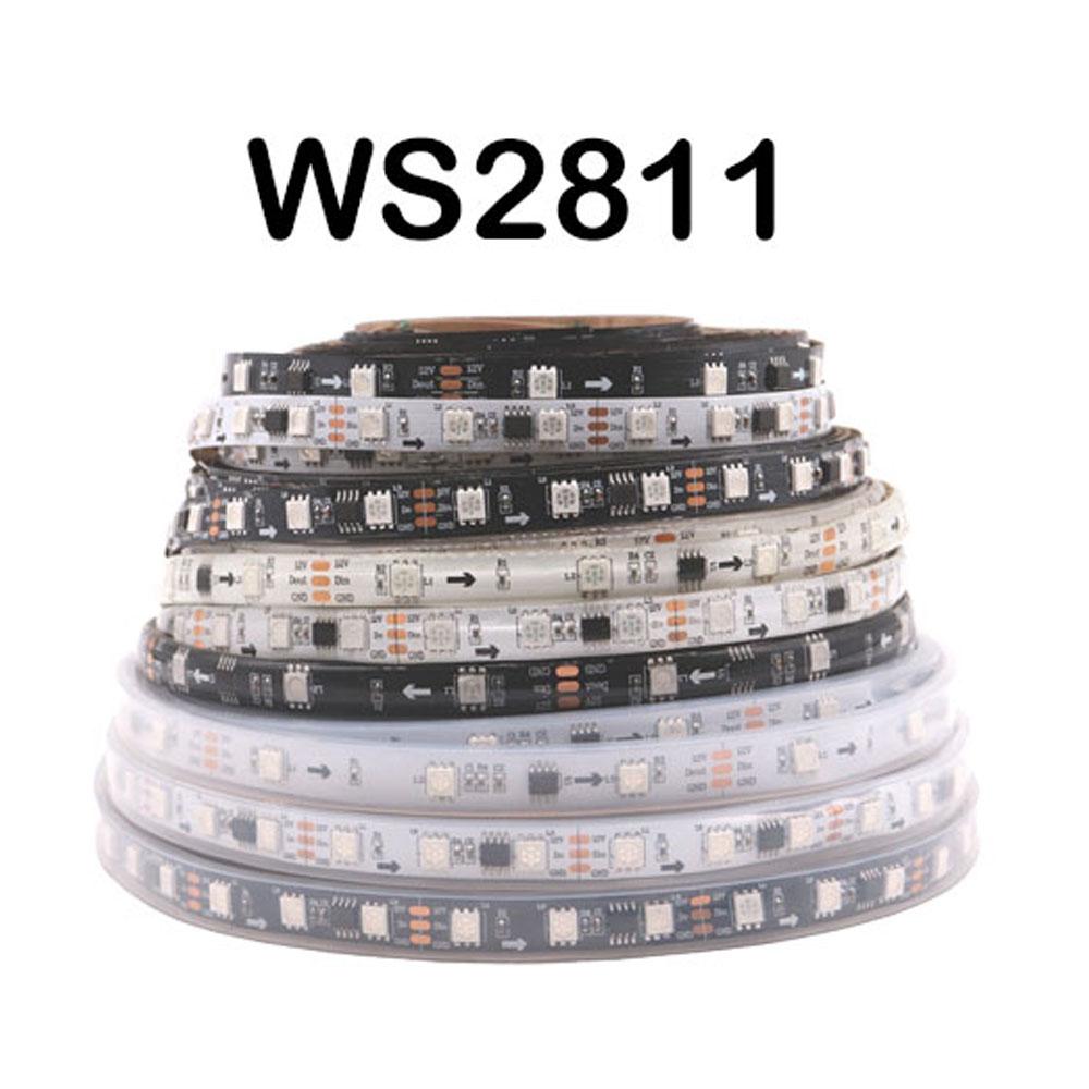 WS2812B WS2811 WS2813 WS2815 5050 RGBIC Smart LED Strip WS2812 Individually Addressable IC 30/60/144Pixels/Leds/m Light DC5V/12V