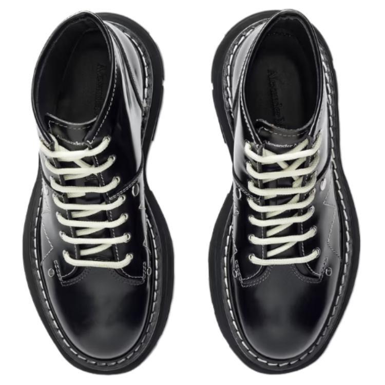 Alexander Mcqueen Tread Lace Up Boots 'Black' 604253WHZ851081