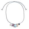Fashion Ocean Resort Wind Color Rope Necklace Ceramic Color Starfish Shell Starfish Conch Full Diamond Ball Necklace