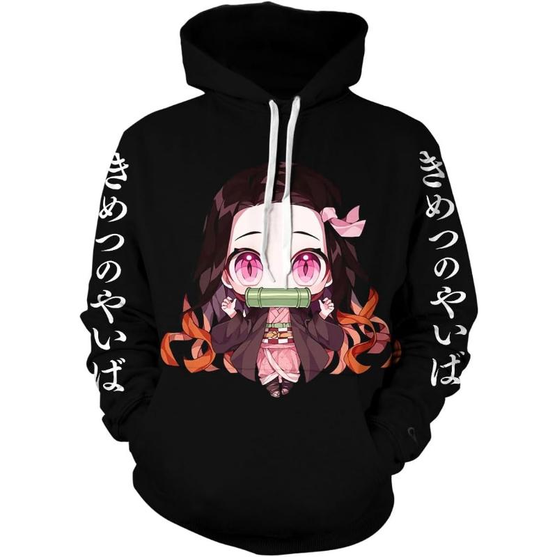 Unisex Anime Hoodie, Adult/Youth Novelty Outerwear Pullover Sweatshirt For Men Women 6XL