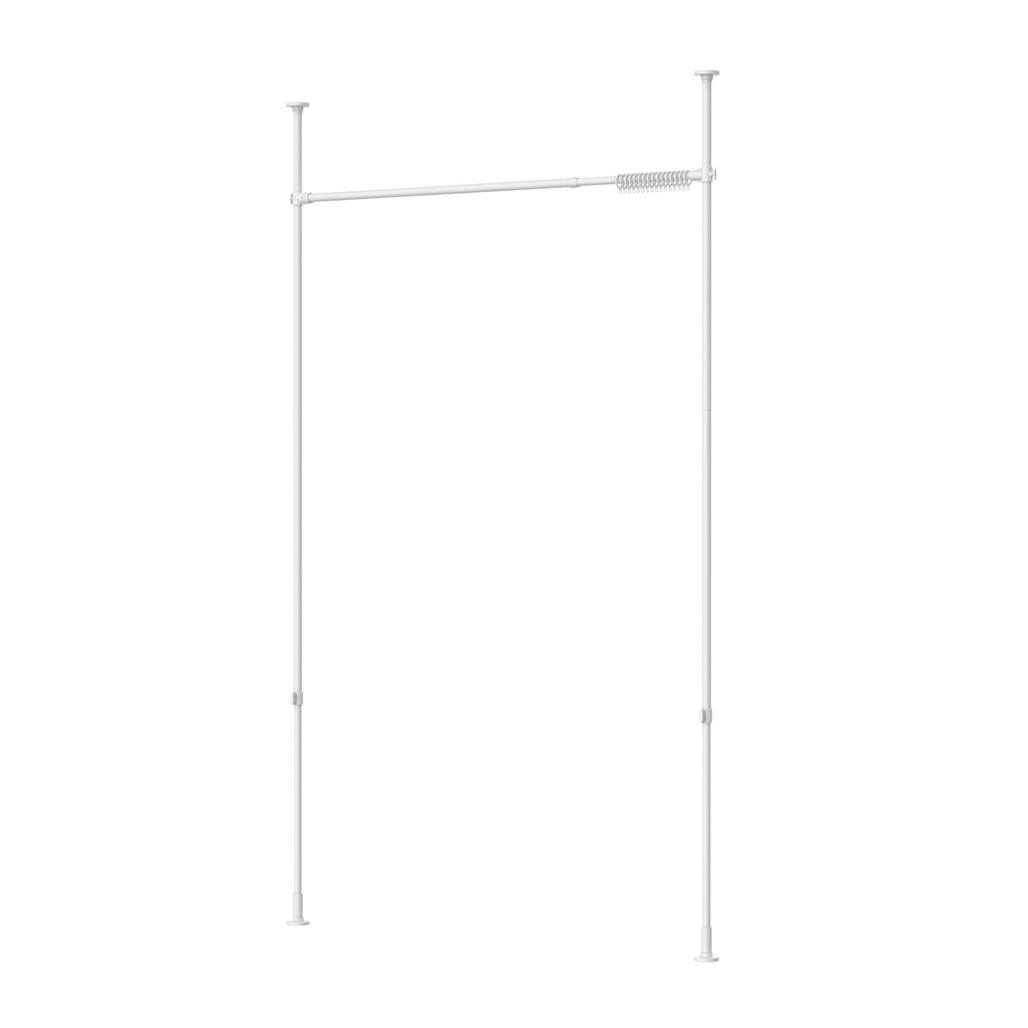 

HEIAN SHINDO Tension Curtain Room Matte with Curtain 10kg Load Mounting Width Mounting Height Heian Shindo Kogyo Divider, White, Rings, Capacity,