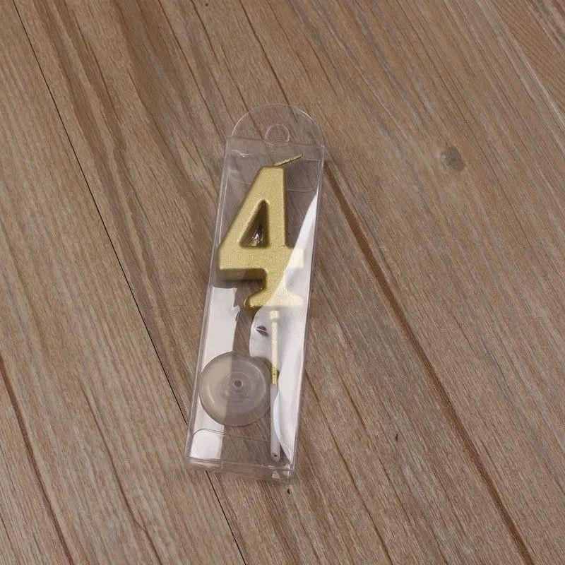 Gold Number Candles for Kids' Birthday Cake and Party Decoration