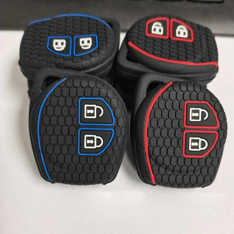 Silicone Remote Car Key Case Cover Remote Key Fob Auto Remote Key Case Accessories Car Key Fob 2 Buttons