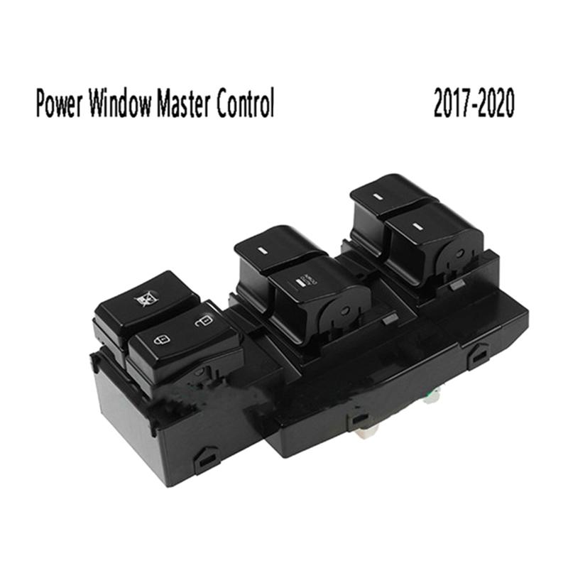 1 Piece Electric Power Window Master Control Switch Regulator Button 93570-F21004X Black Plastic For Hyundai Elantra 2017-
