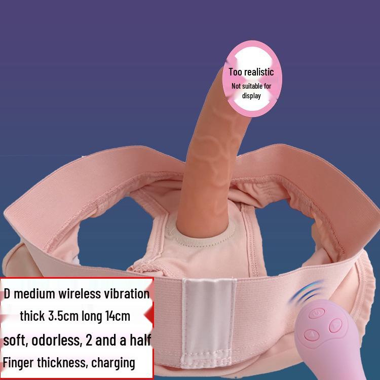 Moteriškos nešiojamos itin didelės vibratorinės kelnaitės-dildės, skirtos diskretiškam naudojimui lauke