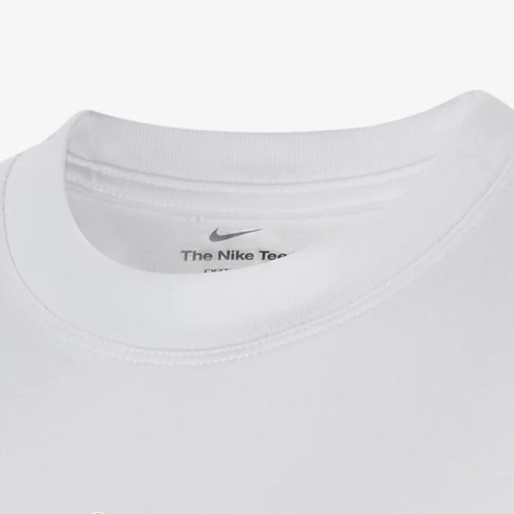 Nike Dri-FIT Sport T-Shirt Letter Logo Print Loose Round Neck Short Sleeve Kids Tops White FD0941-100