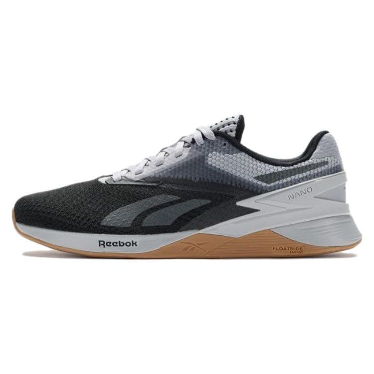 Reebok Nano X3 Pohodlné Tlumící Odolné Nízké Tréninkové Boty Unisex Tenisky Černá Šedá 100033782