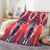 Realistic Line Art Russian Shading Throw Lightweight 240G Flannel Blanket Soft Skin-Friendly For Summer Cooling