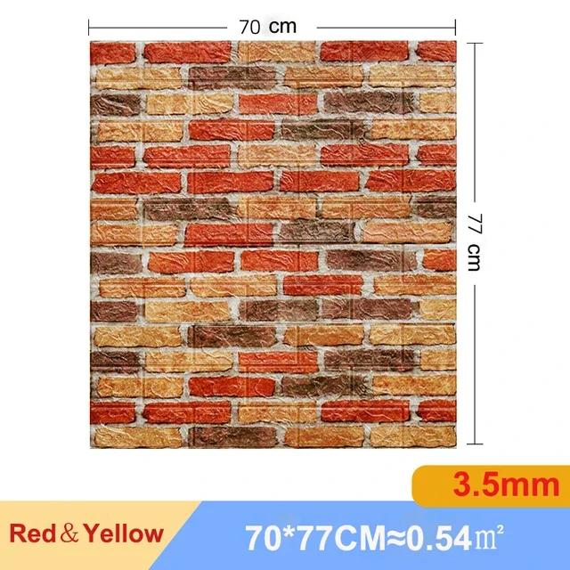 1/5/10 Pcs 3D Wall Stickers Self Adhesive Foam Panels Home Wall Decor Living Room House Brick Sticker Wallpaper Decoration