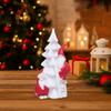Resin Santa Claus Figurine Resin Material Novelty Christmas LED Light Decorations Climbing Tree Santa Tree Desktop Statues